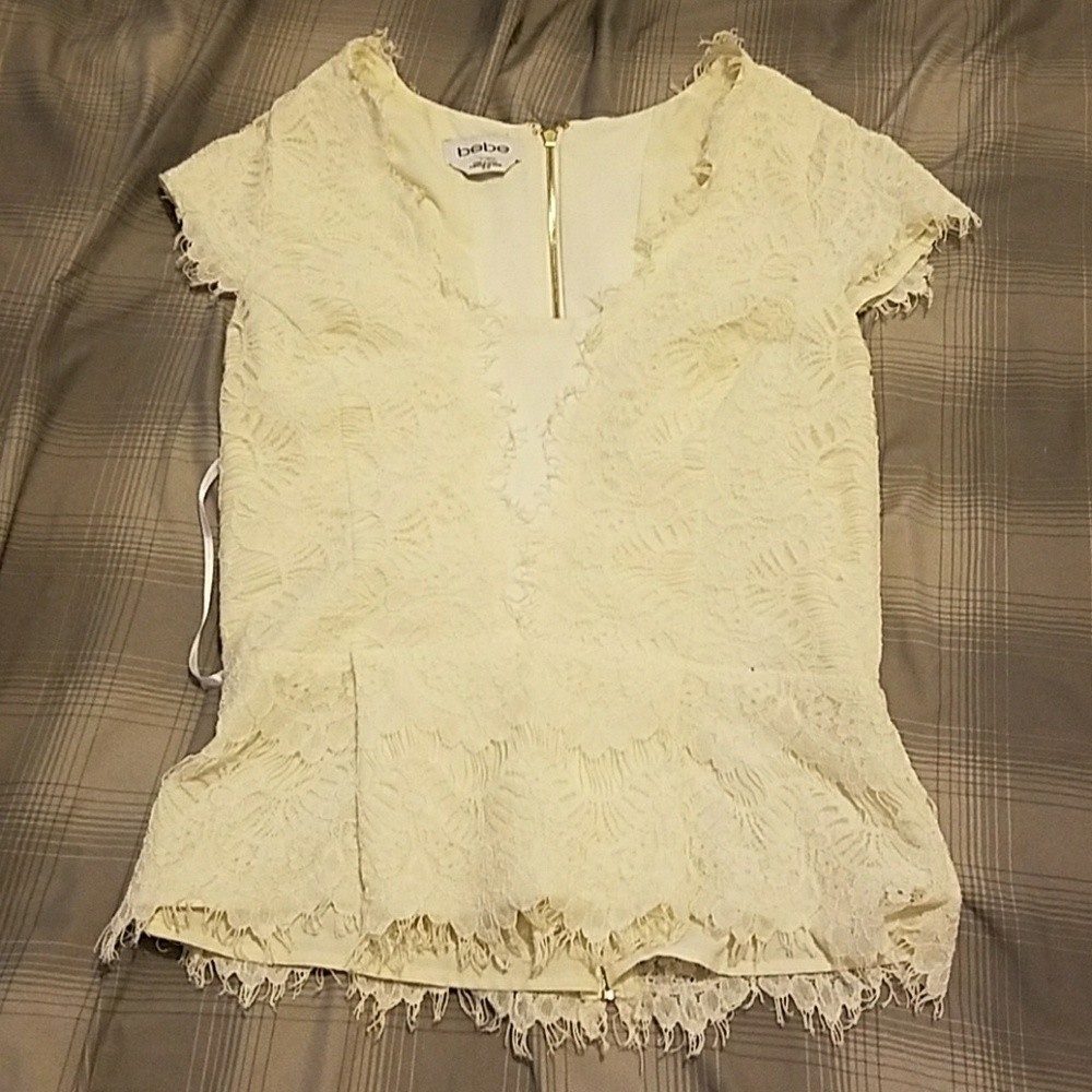 Bebe white top